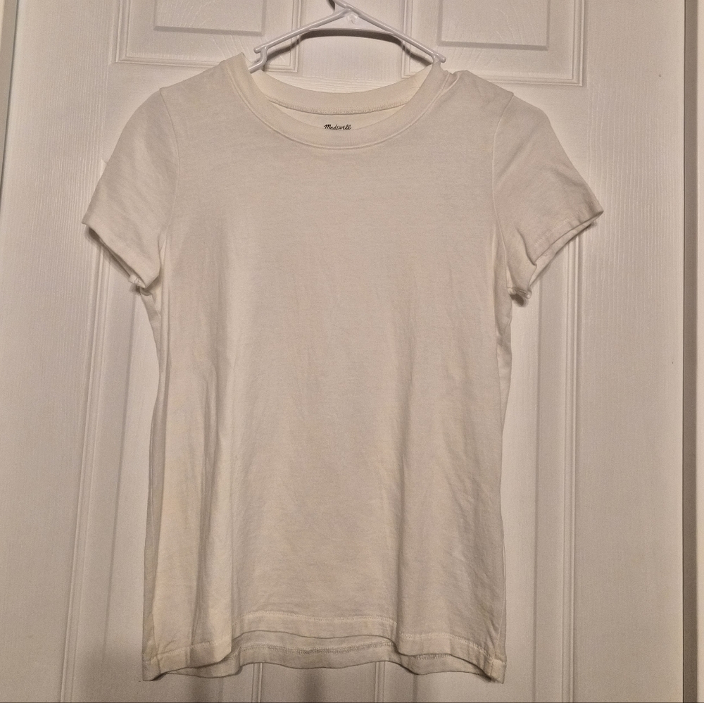 Madewell White Crewneck Tee Size XXS